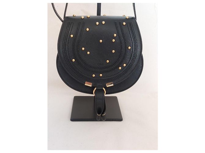Chloé Borsa in pelle Marcie Nero - vista 7