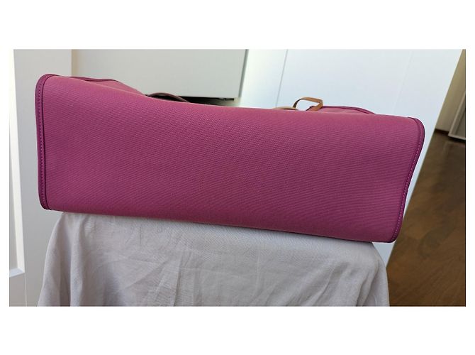 Hermès Herbag Toile 39 Rosa - vista 12