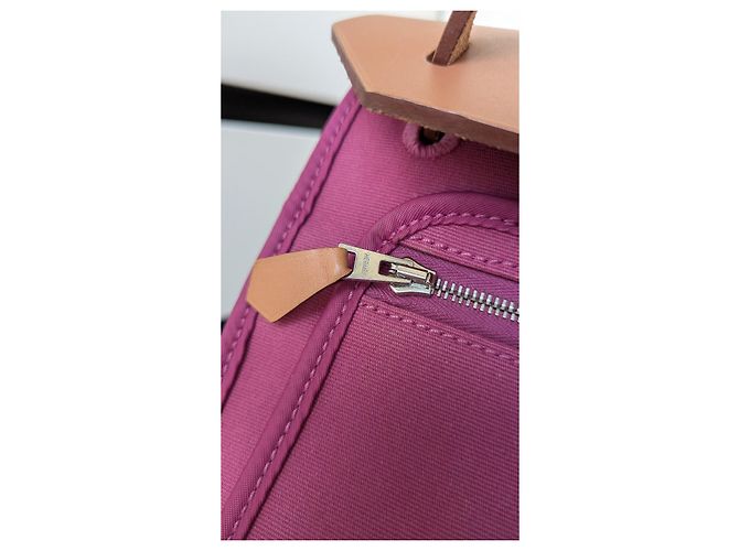 Hermès Herbag Toile 39 Rosa - vista 5