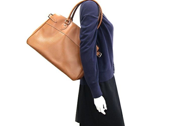 Borsa Tote Louis Vuitton Epi Passy GM Cammello - vista 8