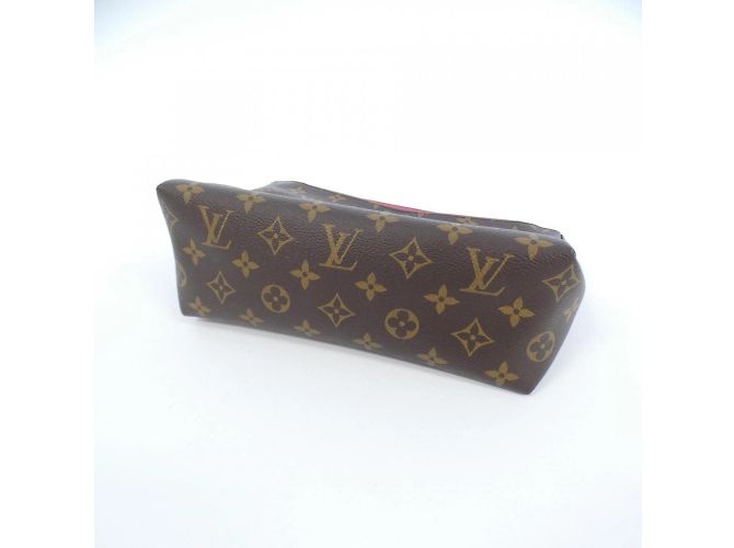 Beauty case Pallas Monogram Louis Vuitton Marrone Fuschia Monogramma - vista 3