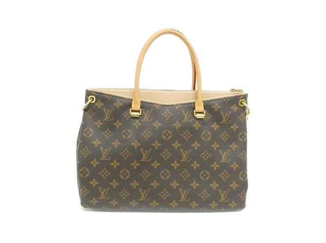Borsa Tote Pallas Monogram Louis Vuitton Marrone Monogramma - vista 2