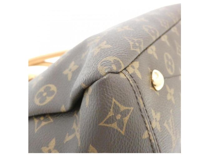 Borsa Tote Pallas Monogram Louis Vuitton Marrone D'oro - vista 3