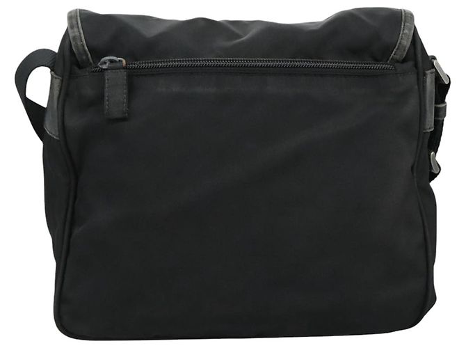 PRADA Borsa a Spalla in Nylon Nera e Argento Autentica 109422 Nero - vista 2