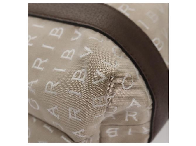 Bulgari Bolso Tote BVLGARI de lona marrón plateado auténtico bs21581 Castaño Plata - vista 15