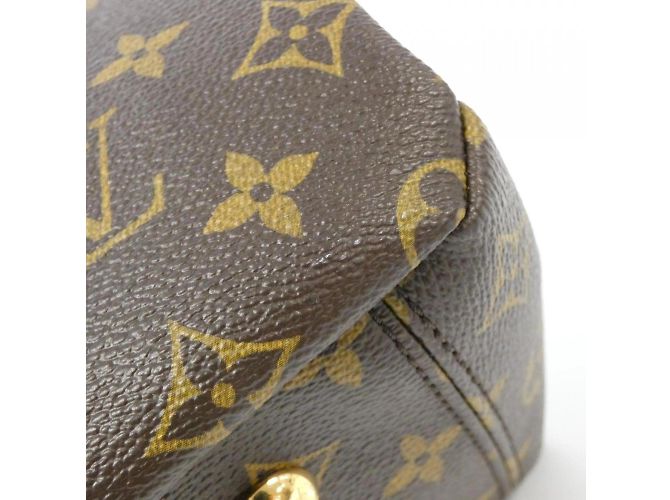 Borsa Tote Pallas Monogram Louis Vuitton Marrone Fuschia - vista 4
