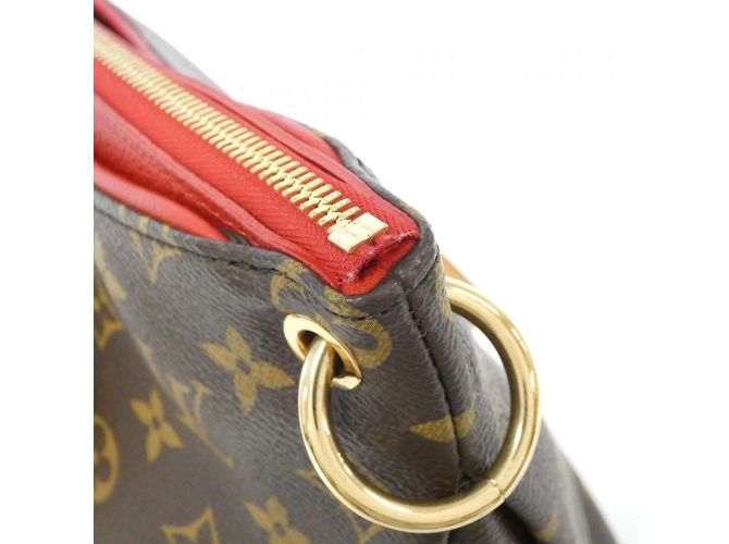 Borsa Tote Pallas Monogram Louis Vuitton Marrone Fuschia - vista 5