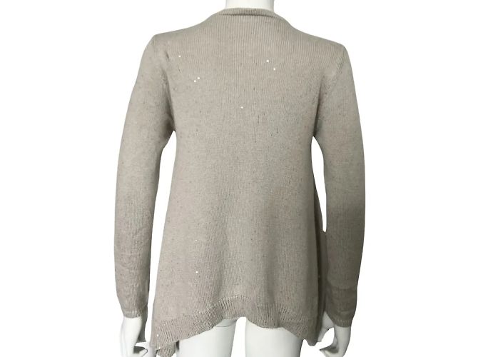 Brunello Cucinelli Pailletten-Cashmere-Oberteil Beige - Ansicht 3