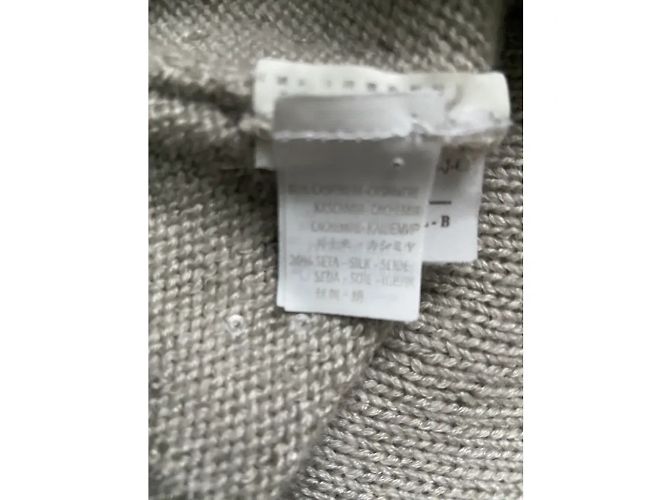 Brunello Cucinelli Pailletten-Cashmere-Oberteil Beige - Ansicht 7