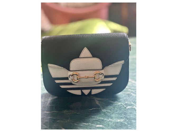 Autre Marque Gucci Mini borsa adidas x Gucci Mors 1955 Nero - vista 4