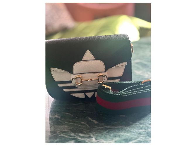 Autre Marque Gucci Mini borsa adidas x Gucci Mors 1955 Nero - vista 5