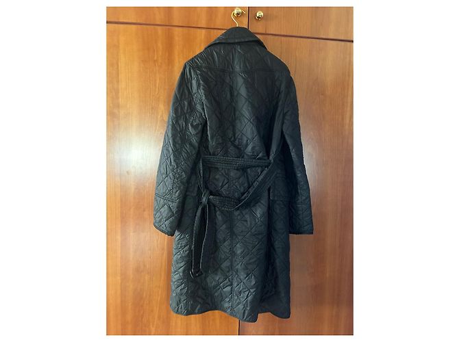 Burberry Parka Acolchada Negra de Nylon Talla M Negro - vista 2