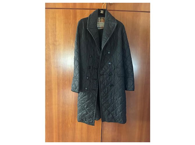 Burberry Parka Acolchada Negra de Nylon Talla M Negro - vista 3