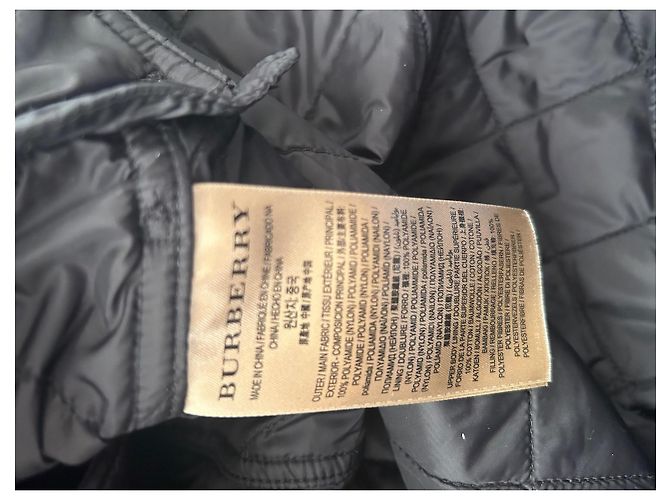 Burberry Parka Acolchada Negra de Nylon Talla M Negro - vista 5