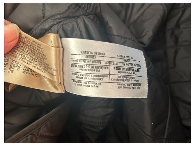 Burberry Parka Acolchada Negra de Nylon Talla M Negro - vista 6
