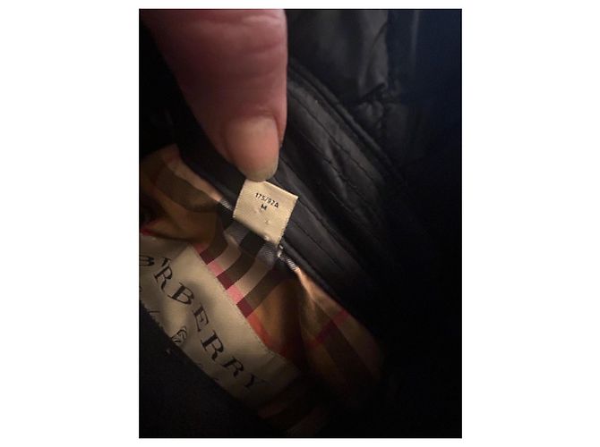 Burberry Parka Acolchada Negra de Nylon Talla M Negro - vista 7