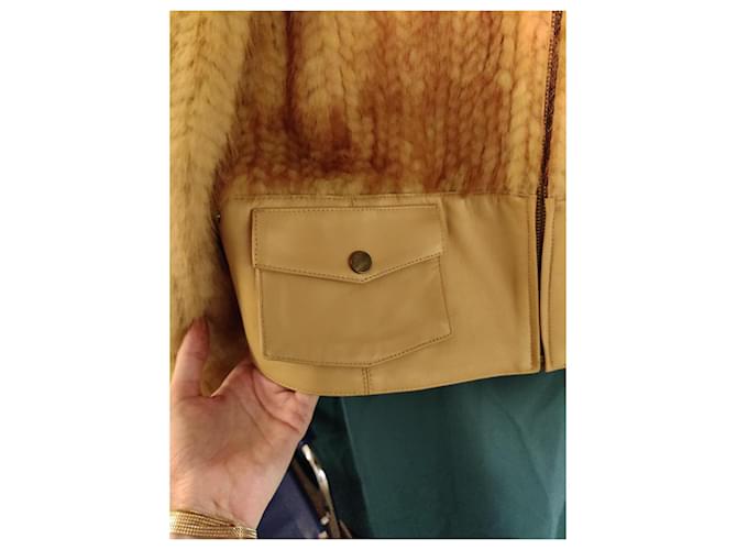 Giacca di visone Sam Rone Beige Caramello - vista 4