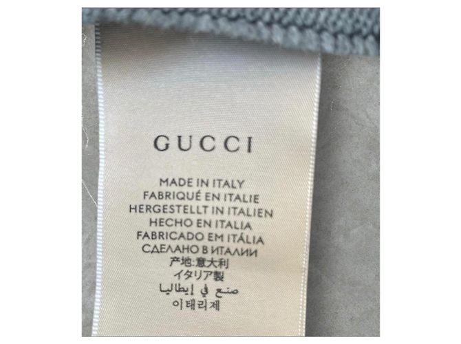 Marmont Gucci Schal GG Monogramm wendbar grau Wolle - Ansicht 7