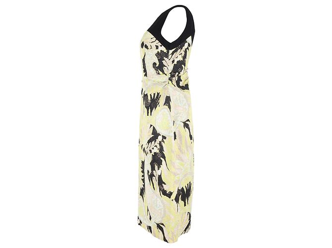 Abito midi senza maniche stampato Paisley di Dries Van Noten in viscosa multicolore - vista 2