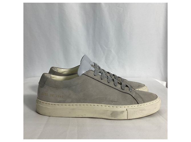 Autre Marque Sneakers Achilles Low Common Projects in suede grigio - vista 8