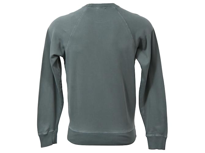 Tom Ford Rundhals-Pullover aus grauer Baumwolle - Ansicht 3