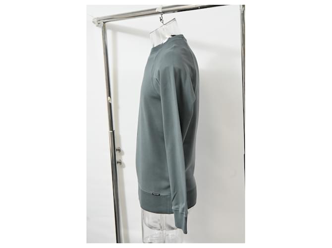 Tom Ford Rundhals-Pullover aus grauer Baumwolle - Ansicht 7