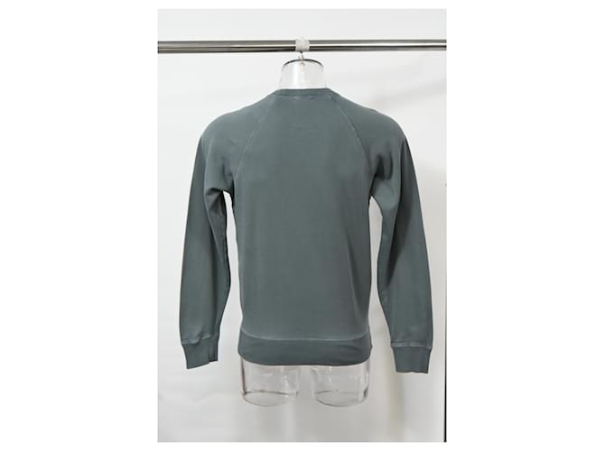 Tom Ford Rundhals-Pullover aus grauer Baumwolle - Ansicht 8