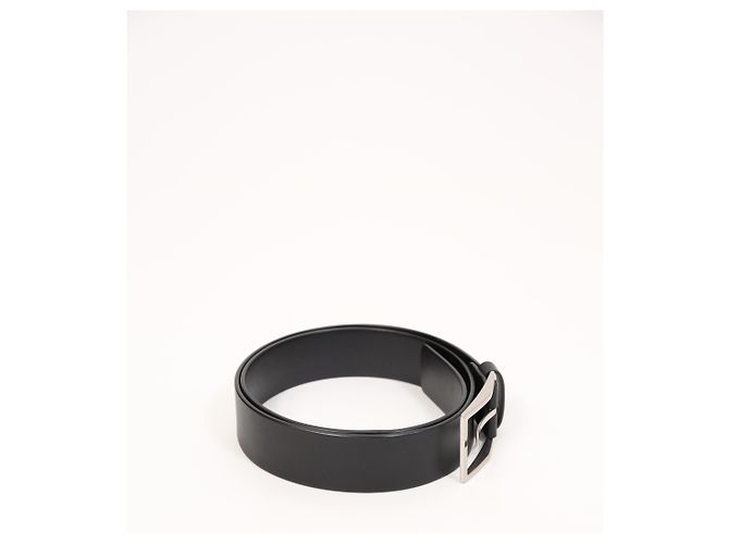 Cinturón básico Bottega Veneta en cuero negro - vista 10