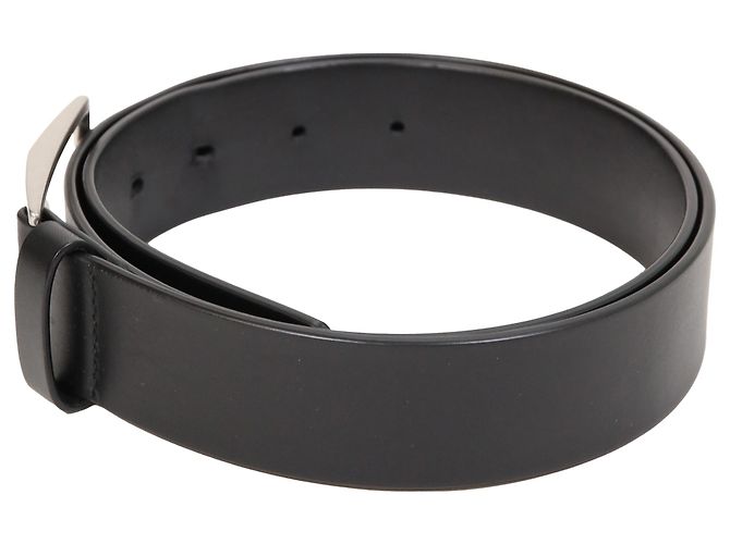 Cinturón básico Bottega Veneta en cuero negro - vista 2