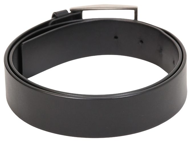 Cinturón básico Bottega Veneta en cuero negro - vista 3