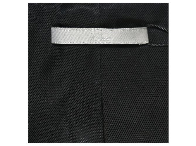 Veste parka à capuche zippée Dior avec poches en polyester noir - vue 4