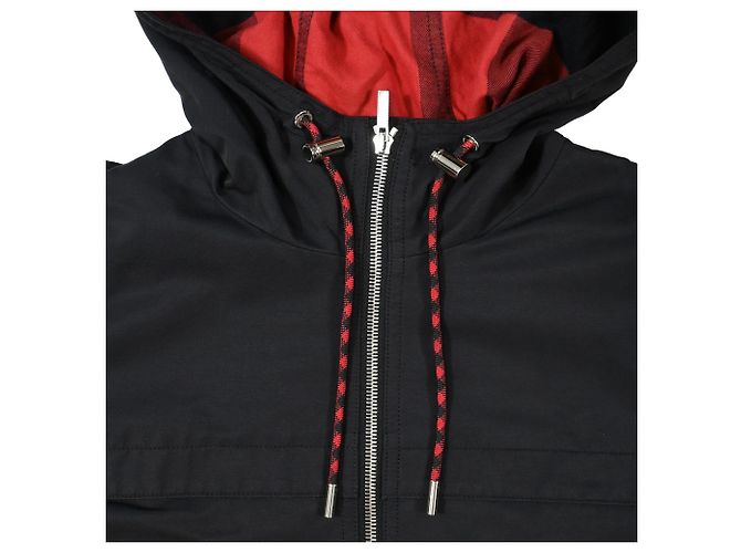 Veste parka à capuche zippée Dior avec poches en polyester noir - vue 5