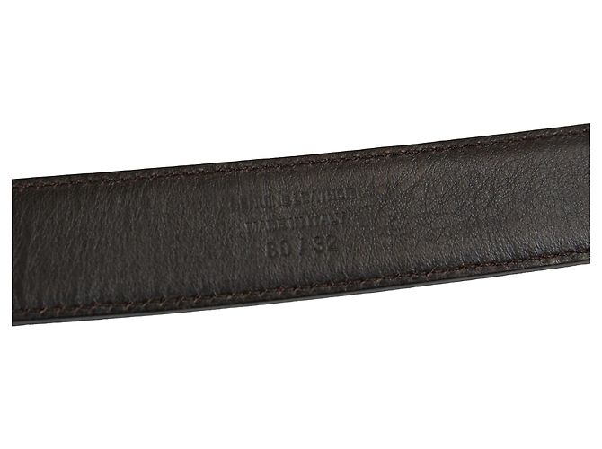 Tom Ford Basic Gürtel mit Schnalle aus burgunderfarbenem Leder Rot Bordeaux - Ansicht 6