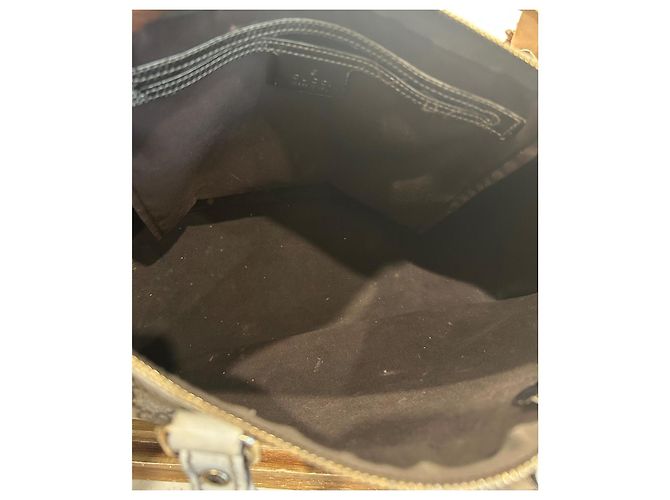 Borsa Gucci Supreme Joy in Pelle Beige Crudo Cachi - vista 9