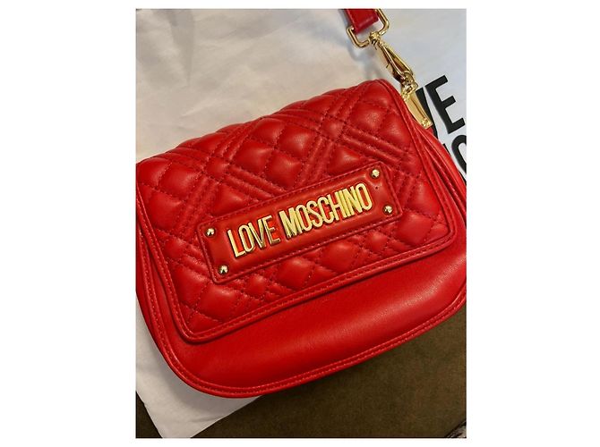 Borsa a mano Love Moschino in pelle rossa Rosso - vista 2