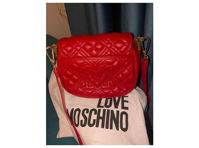 Borsa a mano Love Moschino in pelle rossa Rosso - vista 4
