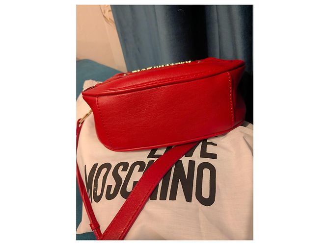 Borsa a mano Love Moschino in pelle rossa Rosso - vista 6