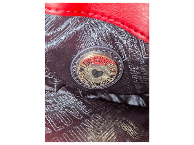 Borsa a mano Love Moschino in pelle rossa Rosso - vista 9