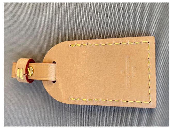 Antigua Bolso Louis Vuitton de piel beige - vista 5