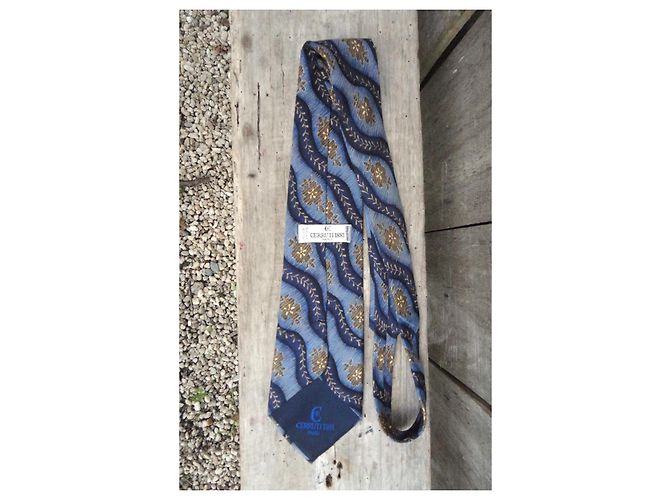 Cravatta Cerruti 1881 in seta blu - vista 5