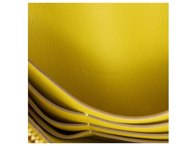 Portafoglio Hermès Constance Wallet To Go in Evercolor Giallo - vista 5