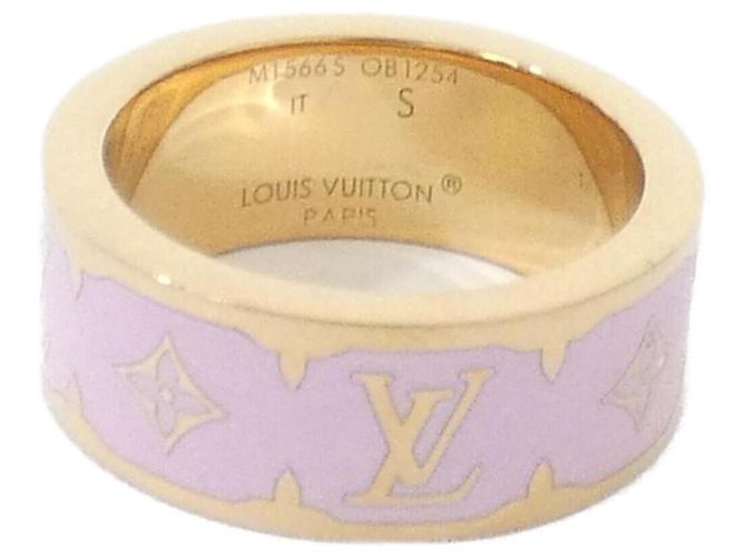 Nanogram Emaille Bandring von Louis Vuitton Pink Golden - Ansicht 2