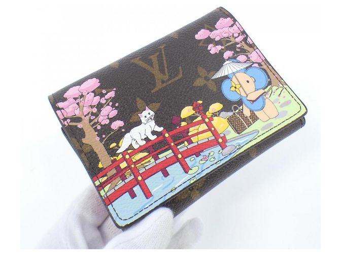 Vivienne Portafoglio Victorine Monogram Louis Vuitton Marrone Monogramma - vista 3