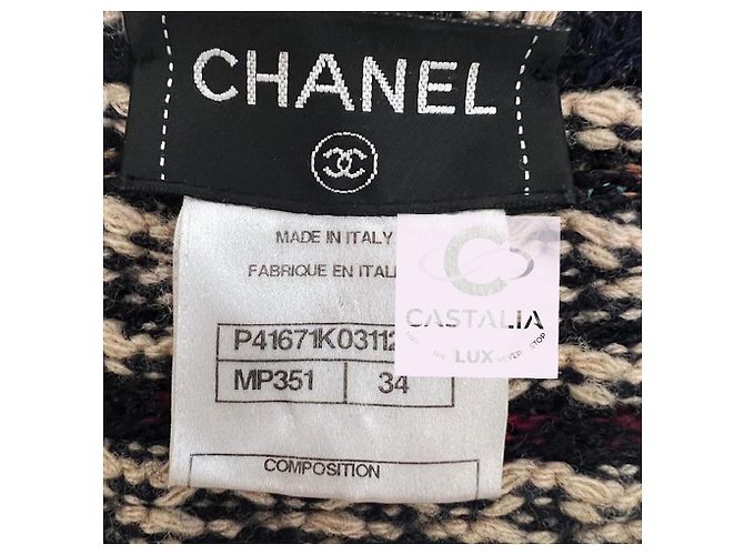 Chanel Abrigo con botones Gripoix icónicos raros de 10K$ Dorado - vista 14