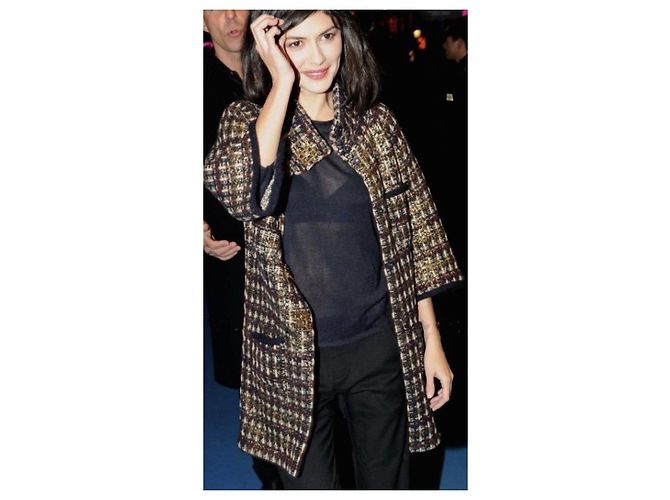 Chanel Abrigo con botones Gripoix icónicos raros de 10K$ Dorado - vista 5