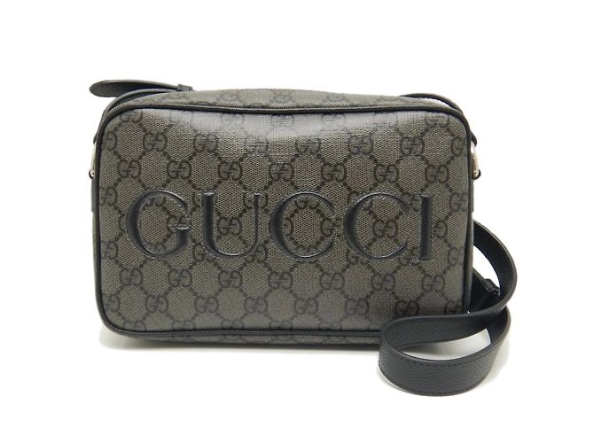 Bolsa de ombro Gucci em lona GG Supreme preta Preto - vista 10