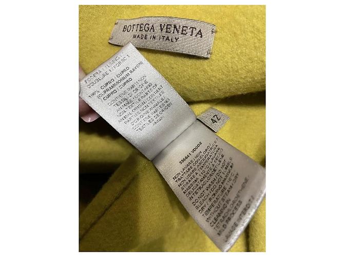 Bottega Veneta Doppelt gefütterte Kaschmirejacke Gelb - Ansicht 2