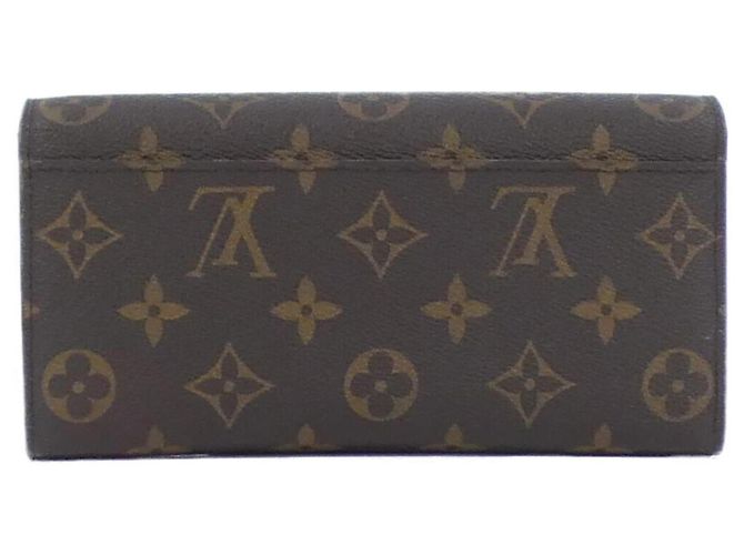Portefeuille Sarah M62234 Monogram Louis Vuitton Marron Fuschia Monogramme - vue 2