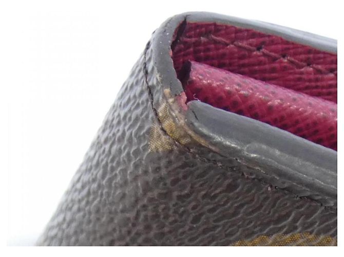 Portefeuille Sarah M62234 Monogram Louis Vuitton Marron Fuschia Monogramme - vue 3
