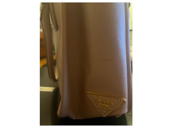 Tote Borsa a mano Prada in pelle beige - vista 2